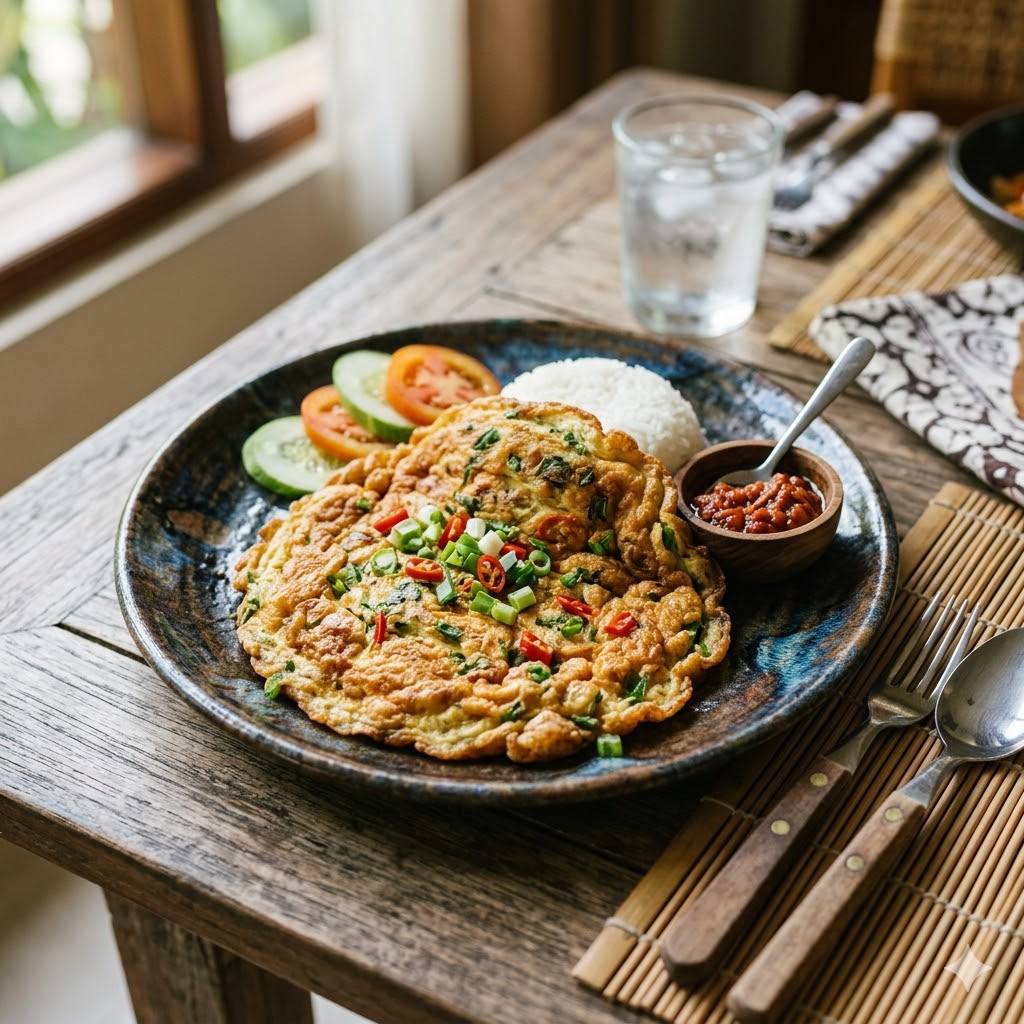 Telur Dadar lembut